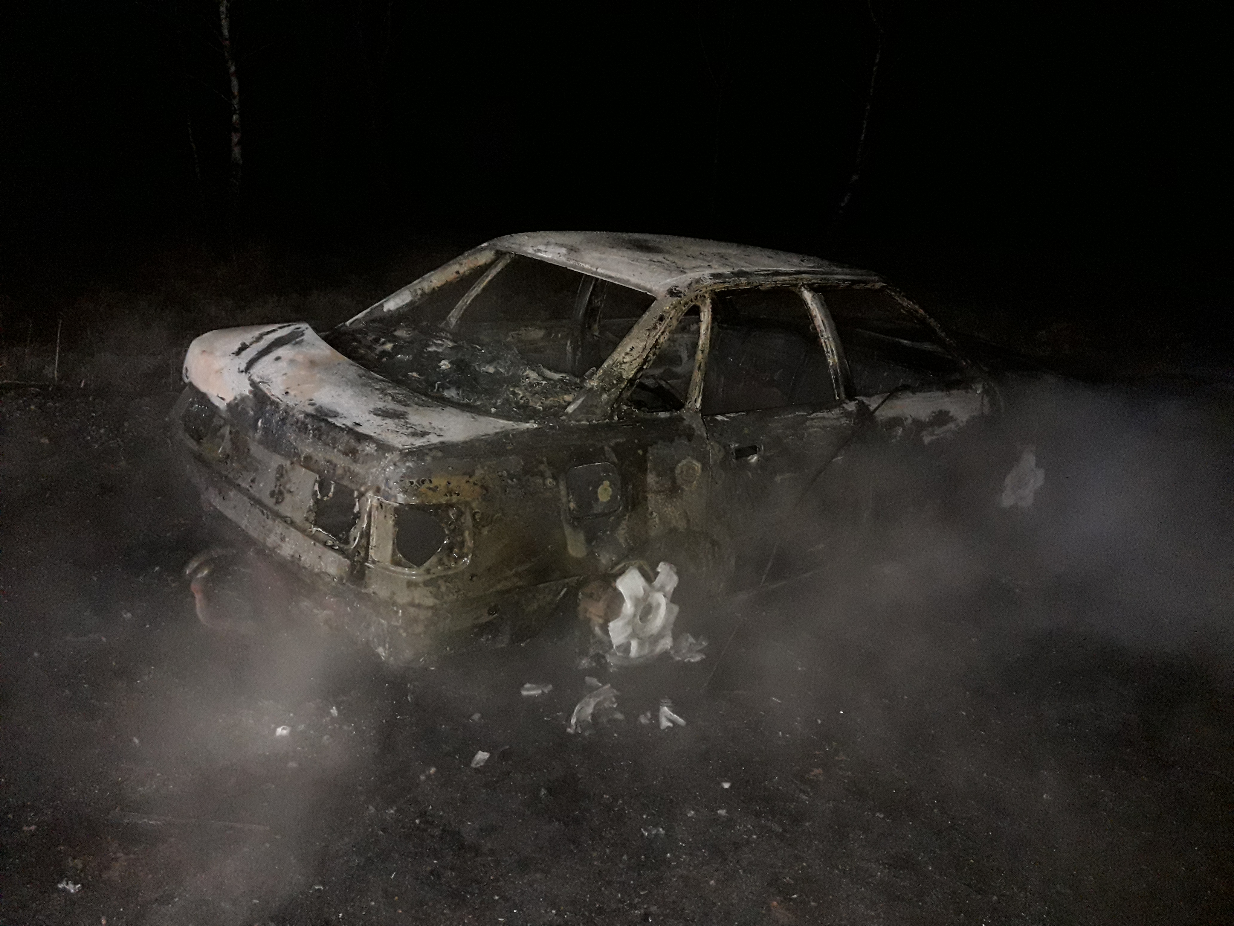 pożar samochodu
